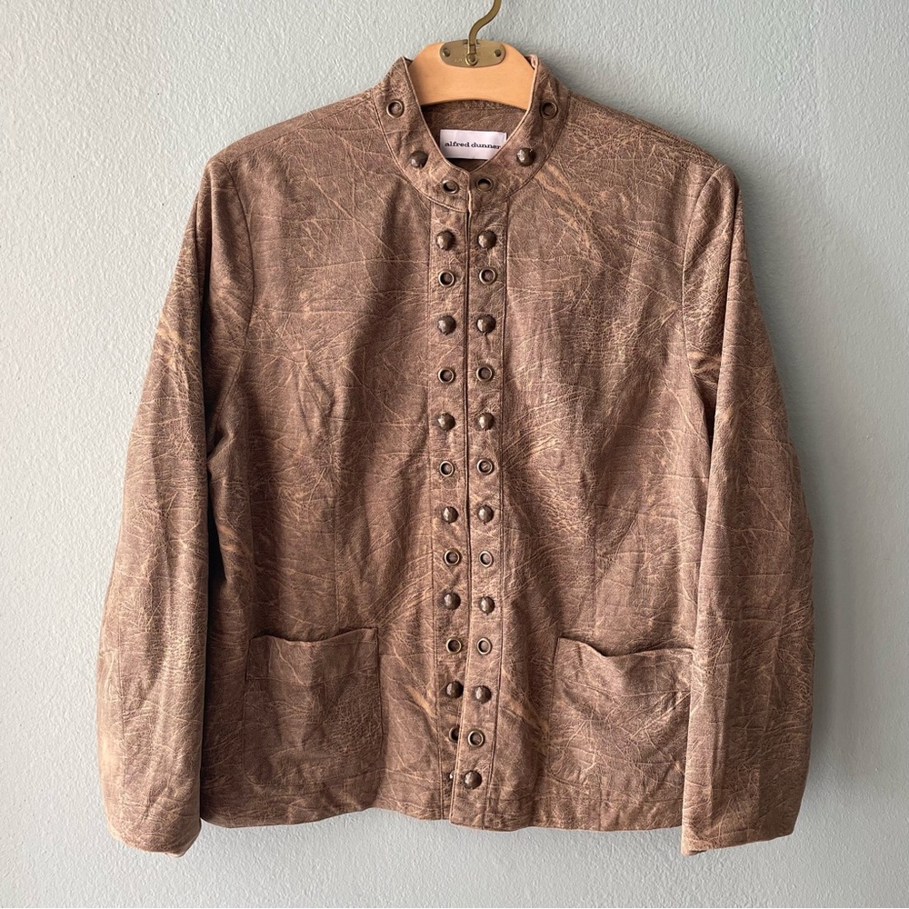 ♦️5/$15♦️ Alfred Dunner | Brown Faux Suede Jacket